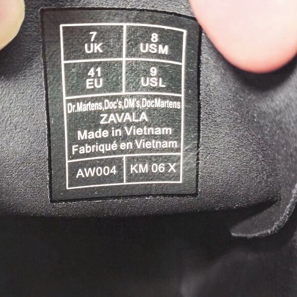 Dr. Martens Women’s Boots Grunge Punk Emo Black Patent Leather Zavala Size 9 - Picture 6 of 6